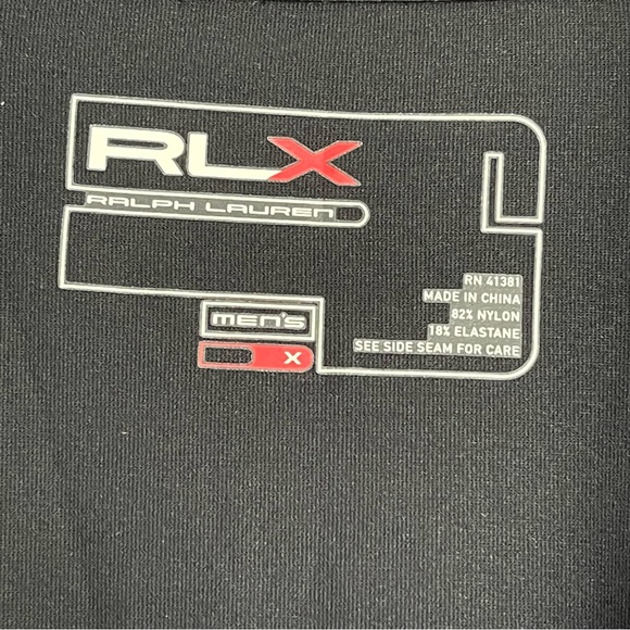 RLX Ralph Lauren Men’s 1/4 Zip Pullover Black Gray size L - Picture 3 of 5